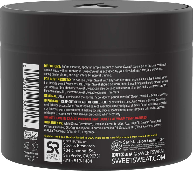 Sports Research Sweet Sweat Jar, 6.5 Ounce (1 Count) 6.5 Ounce (Pack of 1) - NewNest Australia