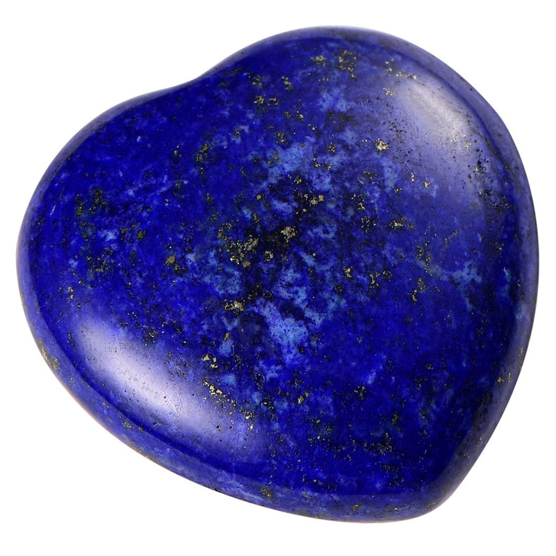Morella Gemstone Lapis Lazuli Heart Lucky Charm Stone Heart to Take With You 3 cm in Lapis Velvet Bag - NewNest Australia