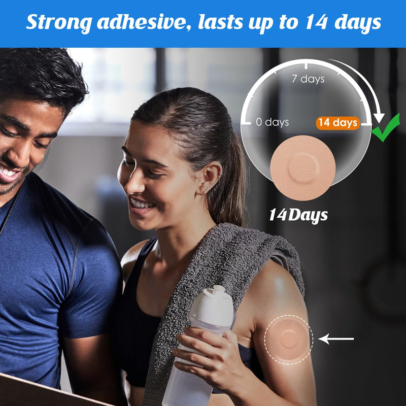 Youshares Pack Of 20 Freestyle Libre 3 Plasters, Waterproof, Breathable & Latex-Free, Plasters For Freestyle Libre 1, 2 & 3, Skin-Friendly Plasters For Swimming & Bath, Brown - NewNest Australia