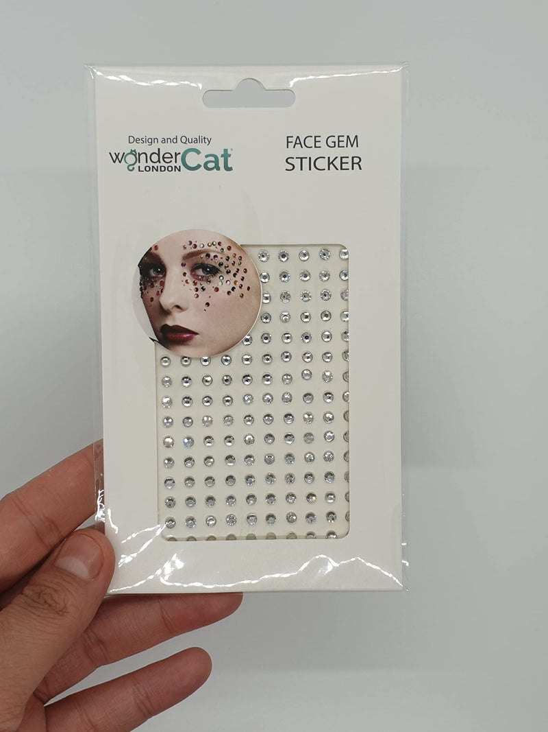 150 PCS 4 mm Face Gems Stickers Temporary Tattoo Acrylic Crystal Glitter Waterproof Face Jewels Rainbow Tears Rhinestone for Party, Rave Festival, Dress-up Make up -SELF ADHESIVE- (CLEAR (Z1KAZ01)) CLEAR (Z1KAZ01) - NewNest Australia