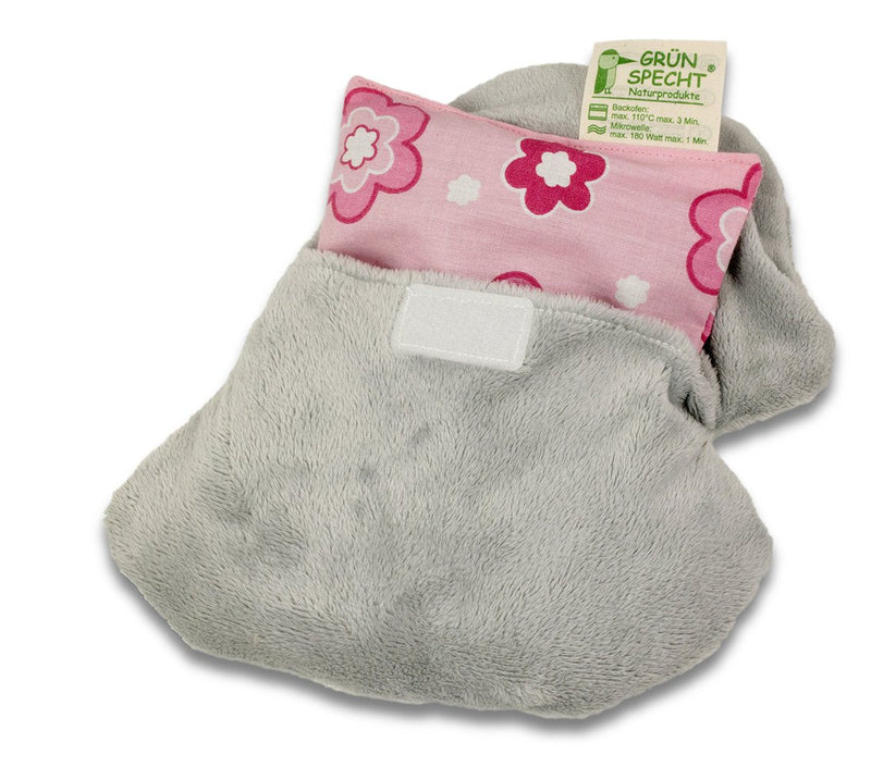 GRÜNSPECHT Warming Zoo Elephant, Grape Seed Heat Pillow with Washable Cover for Children, Warming Cuddly Toy for Stomach Aches & Colds (120-V1) - NewNest Australia
