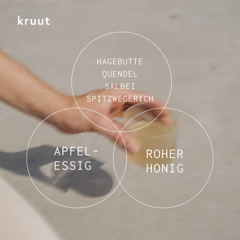 Kruut ‚ Immune Herbal Extract Organic 150Ml ‚ Elixir Made From Wild Herbs Rosehip, Sage, Ribwort Plantain, Thyme With Natural Vitamin C ‚ Oxymel Tincture Herbal Drink Syrup Treatment From Local Superfoods* 150 Ml (Pack Of 1) - NewNest Australia