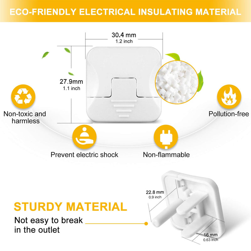 Outlet Covers Baby Proofing with Hidden Pull Handle (40 Pack) Outlet Plug Covers Prevent Electric Shock from The Source Outlet Protector Difficult for Kids to Remove Child Proof Outlet Covers - NewNest Australia