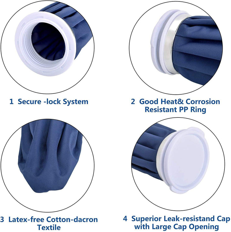 Ice Bag for Injuries，Reusable Ice Cold Pack, Hot & Cold Therapy and Pain Relief, First Aid Therapy Packs Relief and Reduce Sports Injuries，3 Pack (6"/9"/11") 3 Ice bags - NewNest Australia