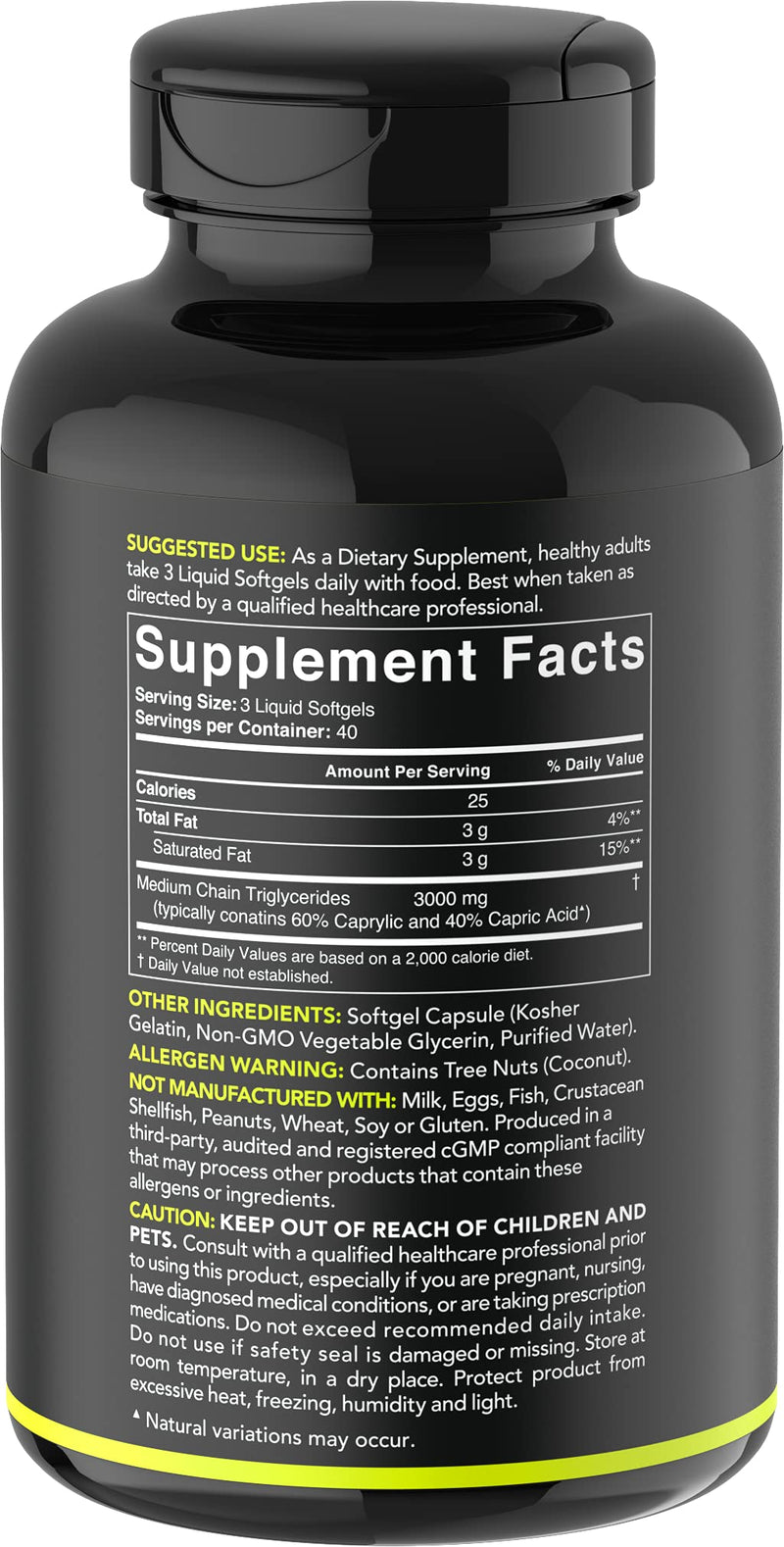 Sports Research MCT Oil, 1,000 mg, 120 Softgels 120 Count (Pack of 1) - NewNest Australia