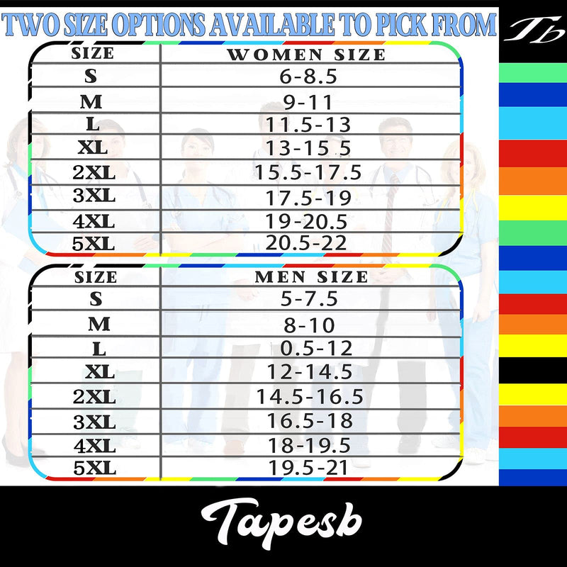 Plus size compression socks wide calf men women knee high 20-30 mmhg breathable circulation xl 2xl 3xl 4xl 5xl Rainbow Compression Socks Small - NewNest Australia