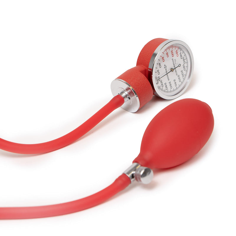 Primacare DS-9181-RD Professional Aneroid Sphygmomanometer and Sprague Rappaport Stethoscope, Manual Blood Pressure Kit with Cuff and Carrying Case, Red - NewNest Australia