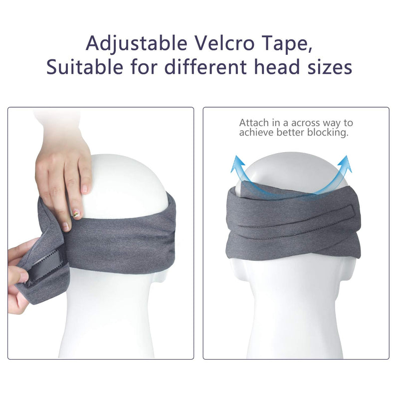 Sysrion Sleep Mask - Ultra Soft Comfortable Sleeping Mask for for Home Sleep Travel Shift Work, Nose Pad Designed Light Blocking Eye Blinder, Fully Adjustable Strap and Skin Friendly - NewNest Australia