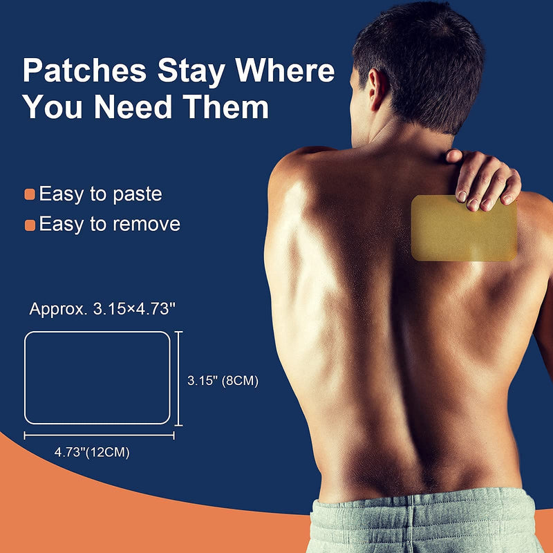 WILD+ Pain Relief Patch, 12PCS Joint Heat Patches Max Strength Promote Blood Circulation, Back Arthritis Pain Relief Plaster Heat Pads Pain Relieving for Neck/ Shoulder/ Knee/ Muscles Pain - NewNest Australia