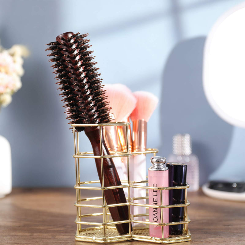 Firtink 1 Pack Boar Bristle Round Brush Round Hair Brush, Wooden Handle Styling Brush Anti Static Quiff Roller Hair Comb for Men and Women, Straightening and Curling, Wet and Dry Hair - NewNest Australia