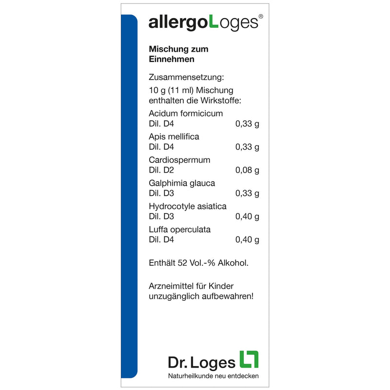 allergoLoges® 50 ml - Homeopathic medicine for allergies - NewNest Australia