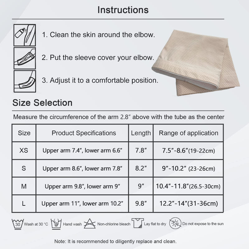 HXCH Ultra Soft PICC Line Cover - Adult PICC Sleeve Arm Nursing Cast Protector Anti-slip, Breathable, Comfortable (L) L - NewNest Australia