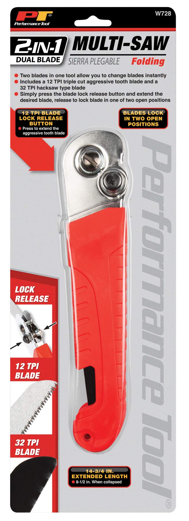 Performance Tool W728 2-in-1 Folding Multi-Saw 2 in 1 Folding Multi-Saw - NewNest Australia