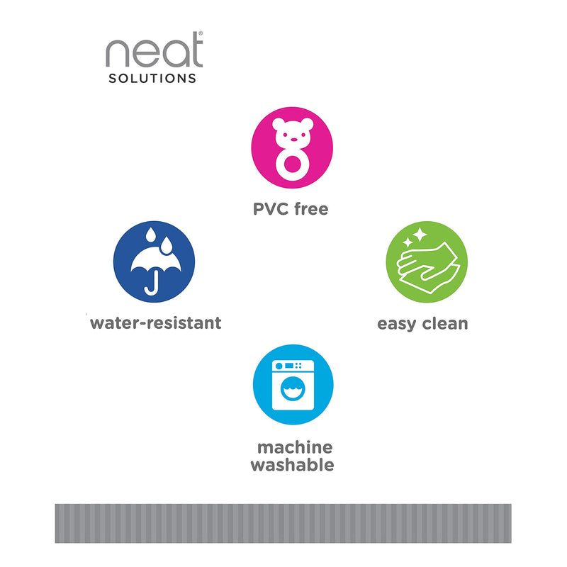 Neat Solutions 10 Pack Water Resistant Bib Set Blue/Grey Assorted - NewNest Australia