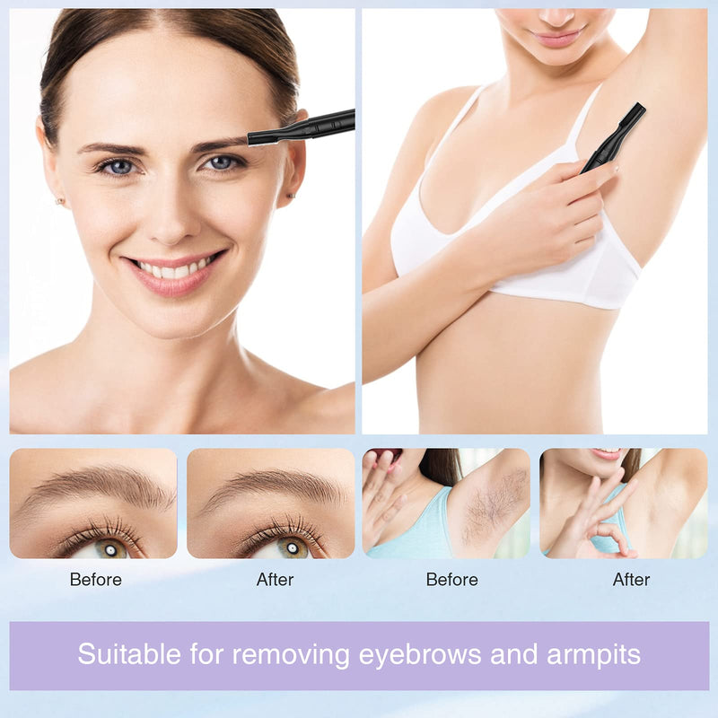 TOUCHBeauty Eyebrow Trimmer Electric Correction Trimmer Wireless for Women, Eyebrow Razor Eyebrow Trimmer Precision Trimmer with Guide Comb, Battery Operated, Black AG-815B - NewNest Australia