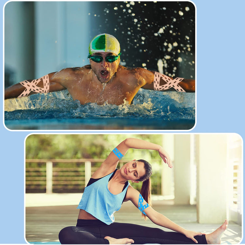 Kinesiology Tape Rolls, Kinesiology Tape Rolls, Professional Physio Tape And Sports Tape, Perforated Design, Kinesiology Tape For Knees, Shoulders, Elbows And Muscle Building Kinesiology Tape - NewNest Australia