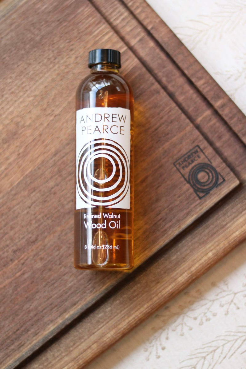 Andrew Pearce Premium Walnut Wood Oil Bowl Conditioner 8oz - Wooden Bowl and Cutting Board Oil - NewNest Australia
