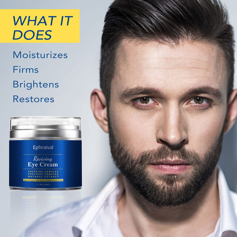 Men's Eye Cream | Anti-aging Caffeine Eye Cream for Men | Brightens, Reduces Puffiness, Dark Circles, and Fine Lines | Hydrating Daily Eye Treatment for Men - NewNest Australia