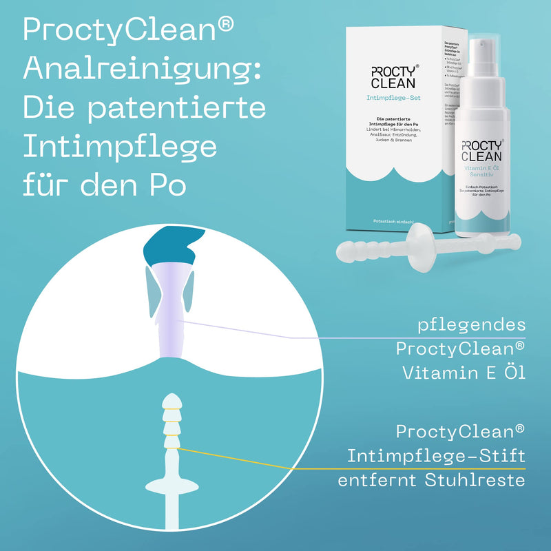 Proctyclean Intimate Care Set For Buttocks: Patented! Instead Of Hemorrhoid Ointment, Ointment For Fissure, Moist Toilet Paper. Rapid Relief From Itching, Inflammation, Etc. Intimate Care For Women, Men - NewNest Australia