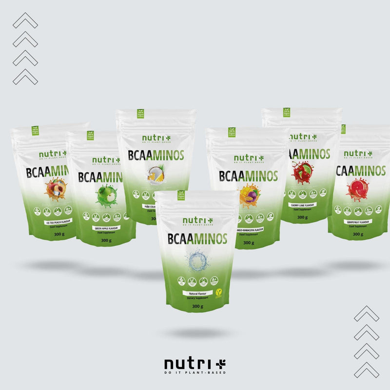 Bcaa Powder Green Apple - Amino Acids Complex High Dose - Bcaas Instant Powder Vegan - Bcaaminos Supplement - Green Apple Flavor 300 G - Amino Acid Preparation - NewNest Australia