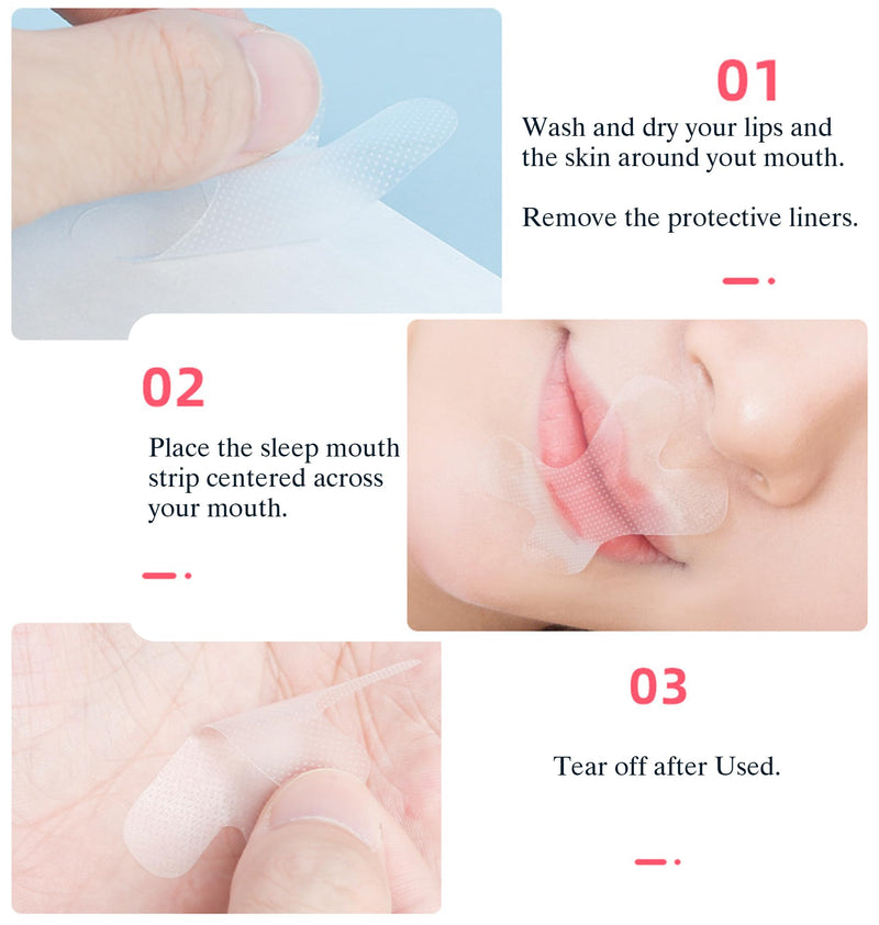 Mouth Tape For Sleeping, Pack Of 90 X-Shape Sleeptape Mouth Plasters For Nose Breathing, Anti Snoring Mouth Strips For Men Women, Stop Snoring Solution Device, Improved Night Sleep - NewNest Australia