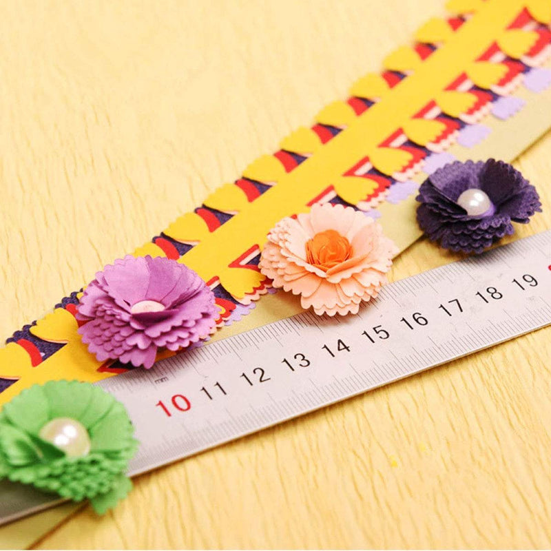 Woohome 143 PCS Paper Quilling Strips Flower Design Set Quilling Flowers Paper Handmade Flower Design Paper Art Quilling for Crafts, Home Decoration - NewNest Australia