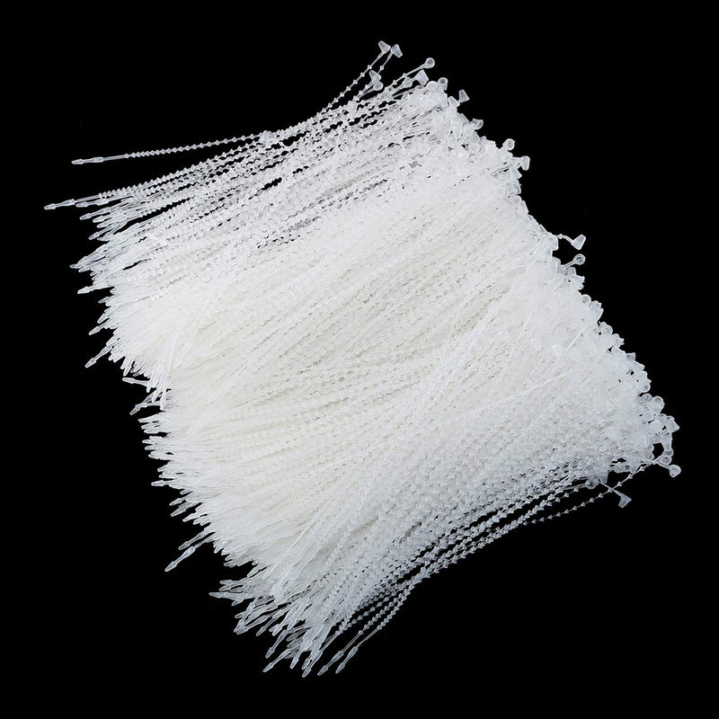 Batino 1000PCS Adjustable Security Beaded Loop Tie Plastic Hand Wear Tag Rope Plastic Paper Prices Tag Fasteners - NewNest Australia