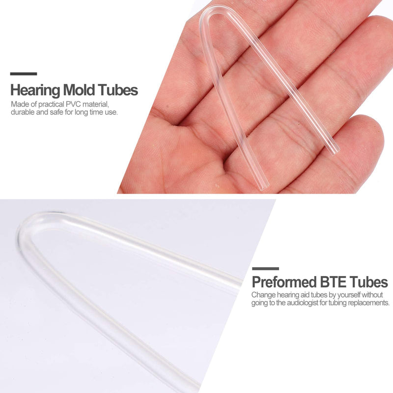 Ukcoco Bte Ear Shape Hearing Aid Tubes - Pack Of 4 Transparent Tube Interchangeable Bte Hearing Aid Ear Shape Tube Pvc Hose Ear Shape Tube For Hearing Aid Ear Shape Diy - NewNest Australia
