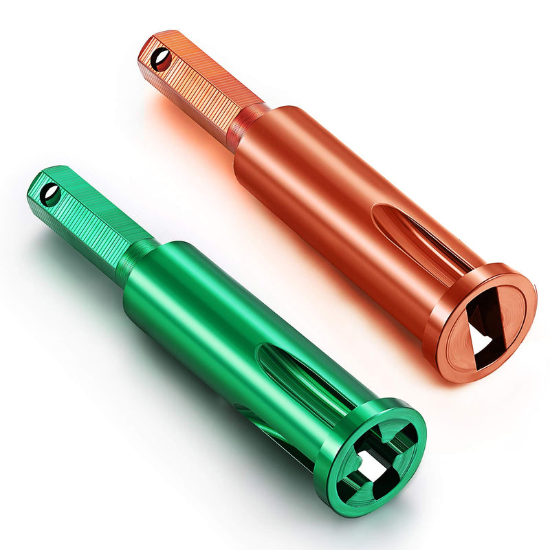 2 Pieces Wire Twisting Tools, Wire Stripper and Twister, Wire Terminals Power Tools for Stripping and Twisting Wire Cable, both Manual and Electric (Green and Orange) - NewNest Australia