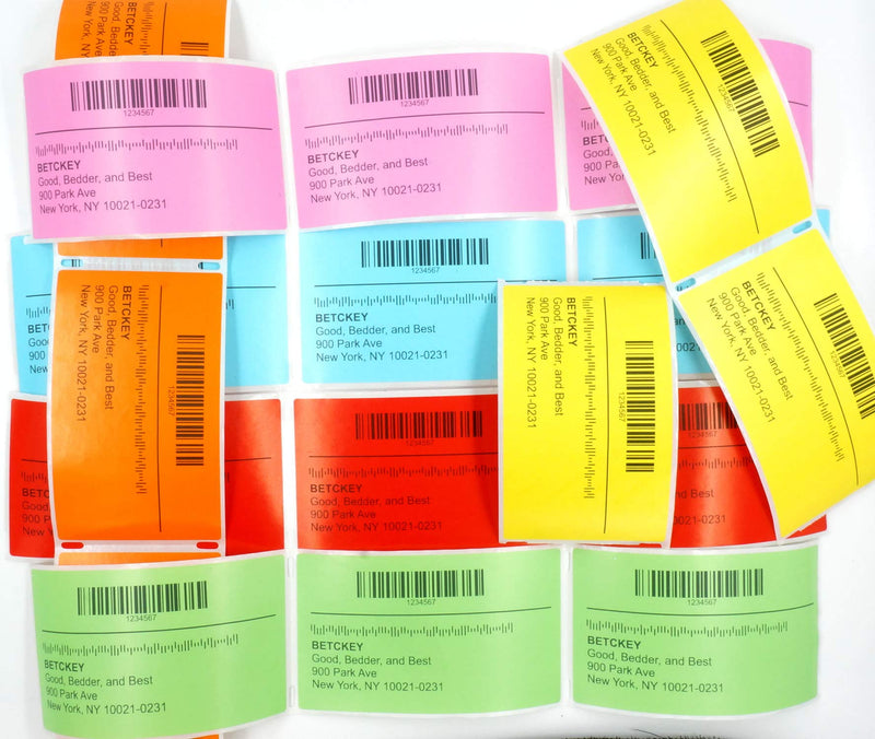BETCKEY - Compatible DYMO 30334 (2-1/4" x 1-1/4") Medium Multipurpose Barcode/FNSKU/UPC/FBA Labels - Compatible with Rollo, DYMO Labelwriter 450, 4XL & Zebra Desktop Printers[1000 Labels, Green] 30334 [2-1/4" x 1-1/4"] - NewNest Australia