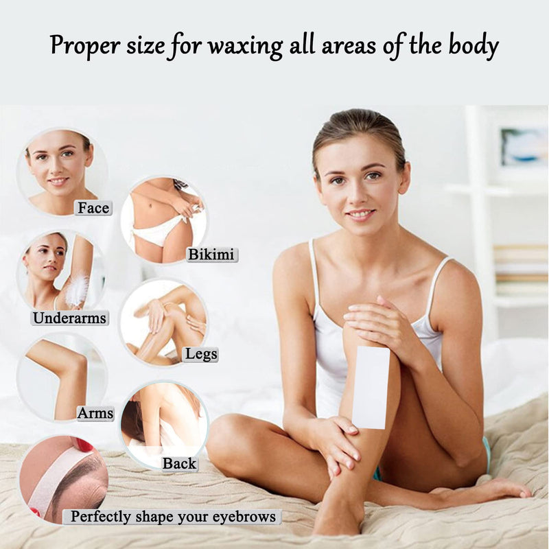 Pack of 200 fleece strips for warm wax and sugar paste wax strips fleece wax strips bikini wax strips for any type of depilation on the leg, chest, back, intimate area and face (7 x 20 cm) 1 piece (pack of 4) - NewNest Australia