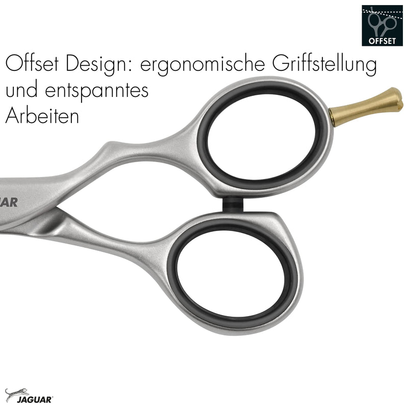 JAGUAR hair scissors PRE STYLE RELAX 5.5" | hairdressing scissors in offset design | matted | Made in Germany 14 cm (pack of 1) - NewNest Australia
