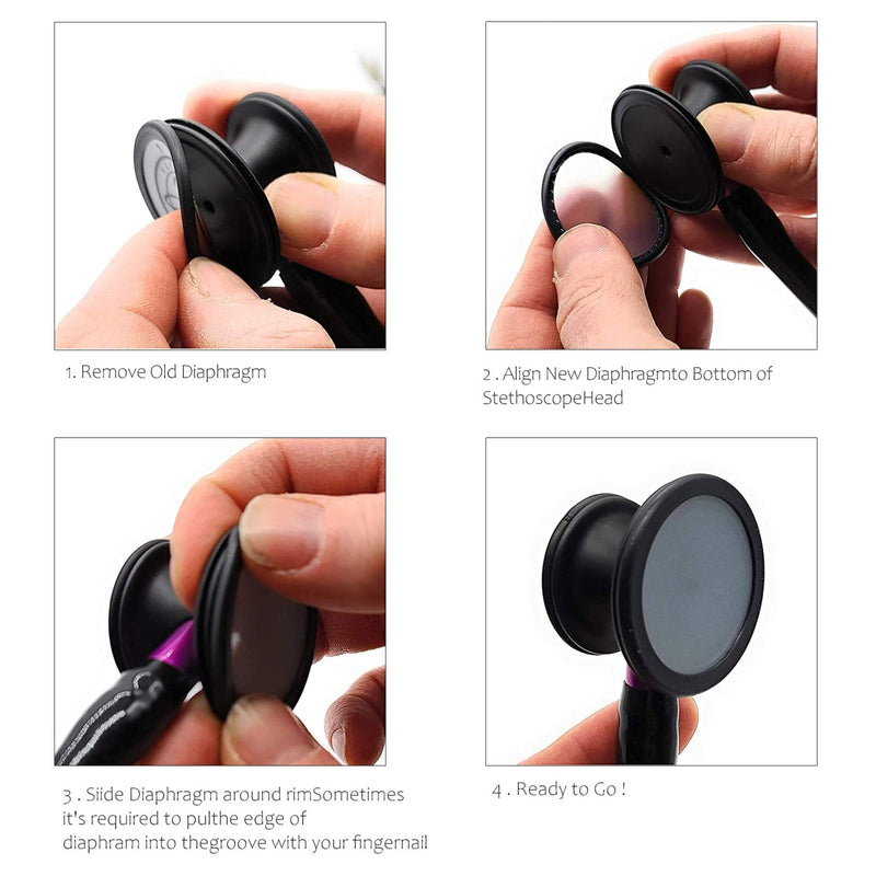 UKCOCO Stethoscope Accessories- Stethoscope Diaphragm and Replacement Earplugs/Adult and Child Replacement Diaphragm and Silicone Stethoscope Earplugs/Stethoscope Replacement Accessories - NewNest Australia