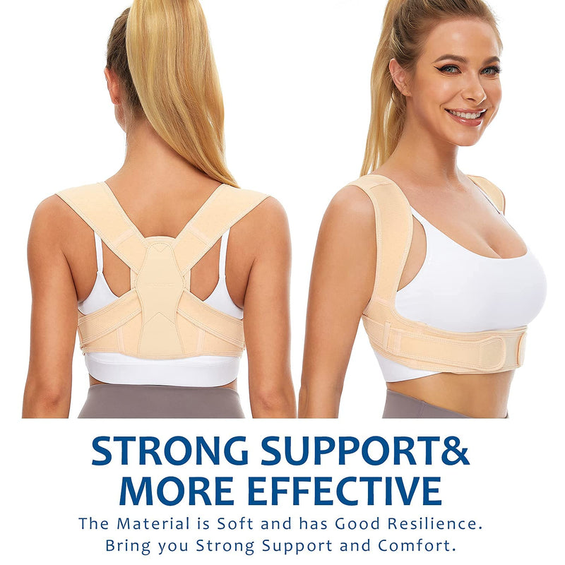 Vicorrect Posture Corrector for Women and Men, Adjustable upper back straightener posture corrector and Providing Pain Relief from Neck, Shoulder, and Upper Back (Small/Medium) Small/Medium - NewNest Australia