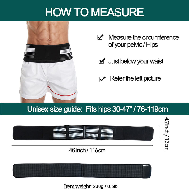 Sacroiliac Hip SI Belt Upgraded Version Joint Brace for Women and Men-That Alleviate Sciatic,Triple Strength Plus,Pelvic, Lower Back and Leg Pain, Stabilize SI Joint,Anti-Slip and Pilling-Resistant - NewNest Australia