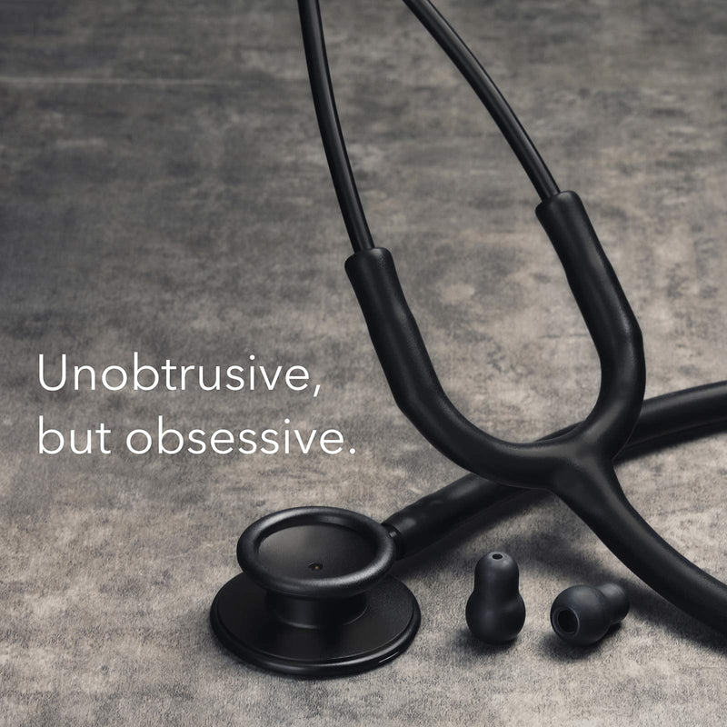 FriCARE Lightweight Dual Head Stethoscope for Medical Professionals Doctors, Aluminum Chestpiece and Headset (Black) Black - NewNest Australia