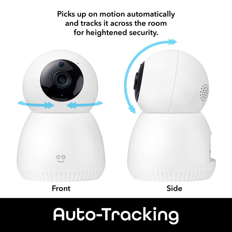 Geeni Scope WiFi Indoor Smart Motion Tracking Security Camera & Mounting Kit, 2 Way Audio & Night Vison, Compatible with Alexa and Google, No Hub Required - NewNest Australia