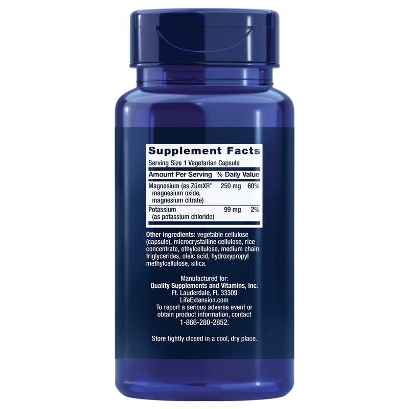 Life Extension Potassium with Extend-Release Magnesium – For Blood Pressure & Vascular, Bone Health – Promotes Cardiovascular Health - Gluten-Free – Non-GMO – 60 Vegetarian Capsules - NewNest Australia