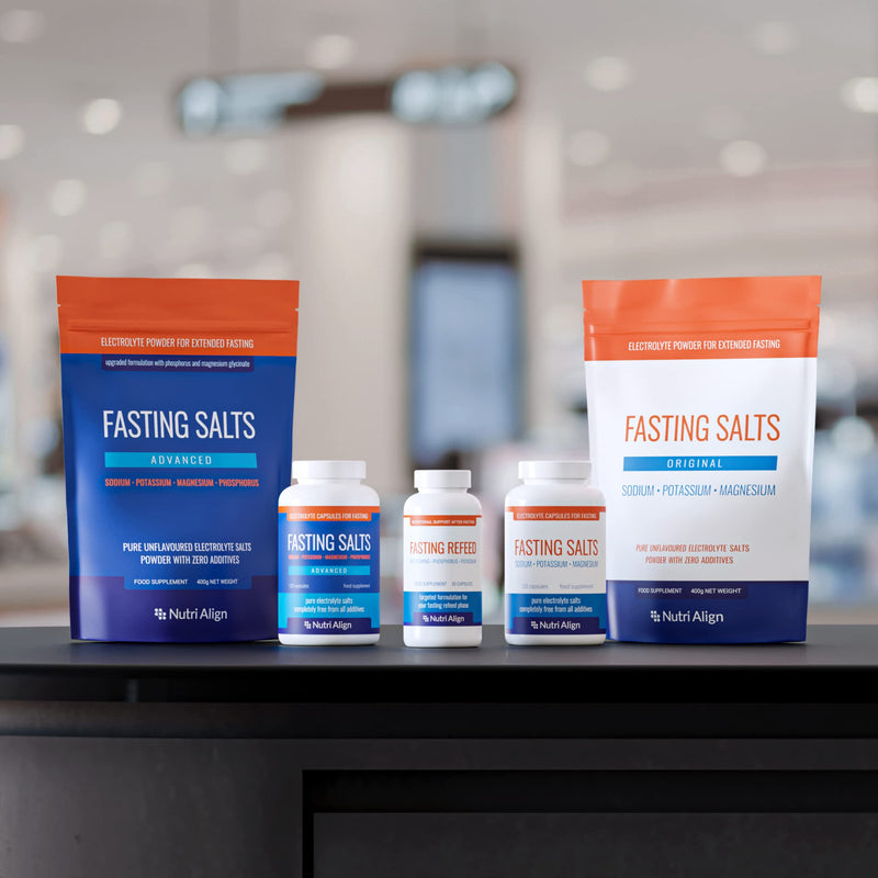 Fast Salt Capsules: Pure Electrolyte Supplement For Longer Fasting. Sodium, Potassium, Magnesium. Completely Free From Unhealthy Fillers, Sugars, Sweeteners. 120 Capsules - NewNest Australia
