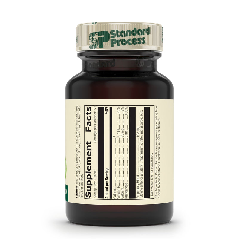 Standard Process E-Manganese - Pituitary Supplements - Pituitary Gland Supplements with Calcium Lactate, Ascorbic Acid, Calcium, Magnesium Citrate, Vitamin E, and Honey - 50 Tablets - NewNest Australia