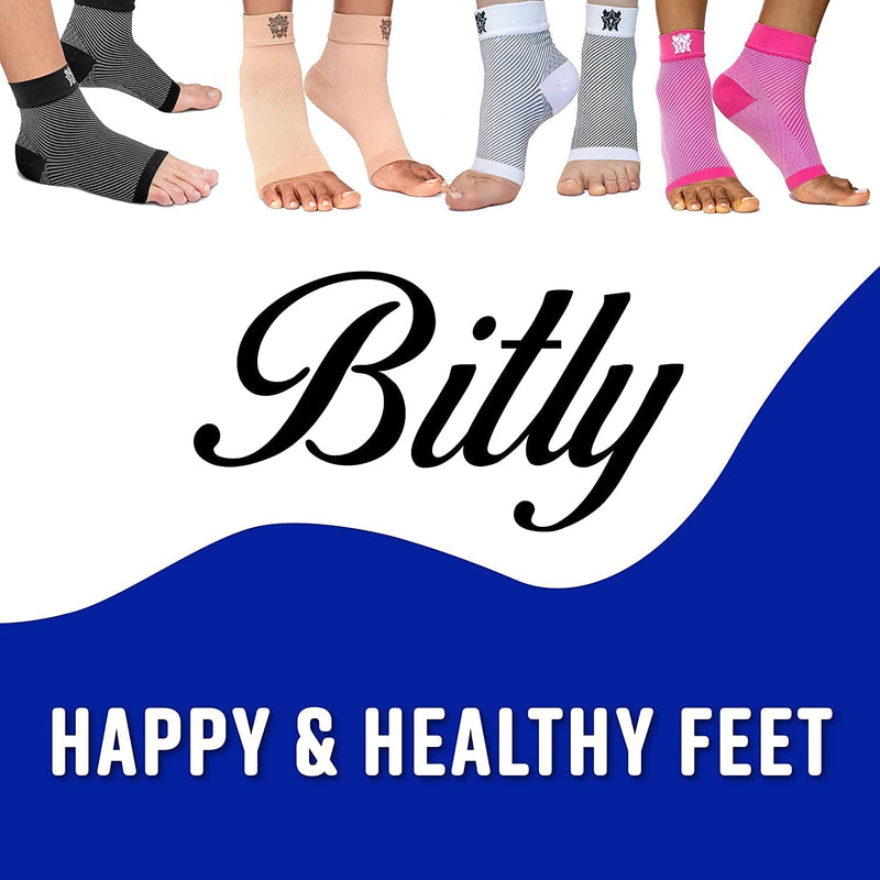 Bitly-Plantar Fasciitis Socks (1-Pair), Premium Ankle Support Unisex Pink Compression Sleeves. Fast Relief from Swelling & Foot Pain. Promote Blood Circulation & Speedy Recovery (Medium) Medium - NewNest Australia