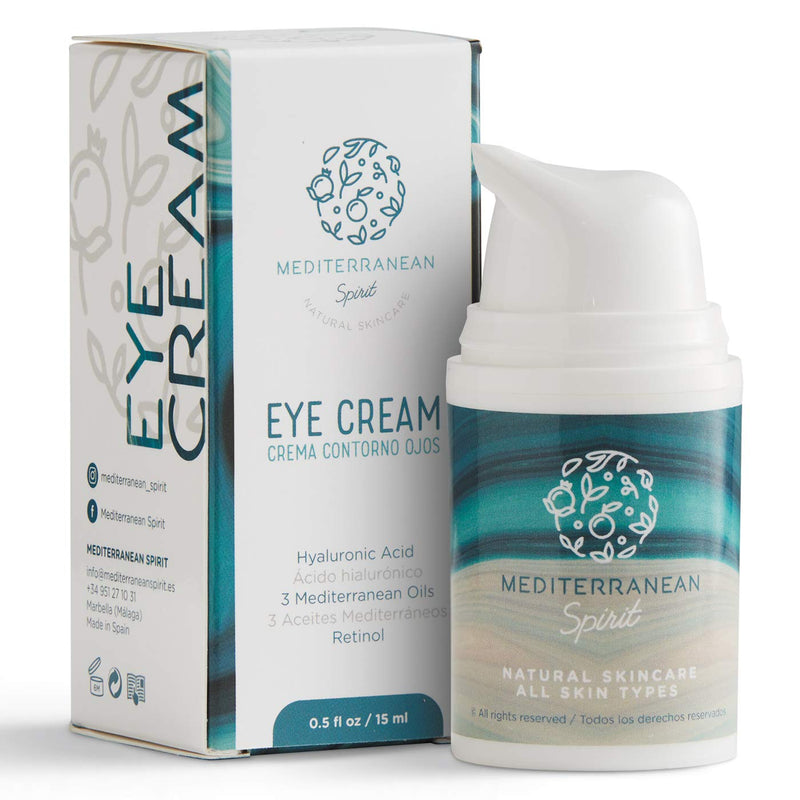 Anti Aging Eye Cream Lip Balm Hyaluronic Acid Retinol Natural Organic Mediterranean Ingredients, 15 ml by Mediterranean Spirit - NewNest Australia