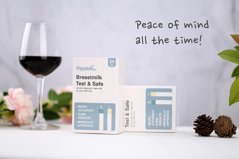 24-Count of Papablic Test & Safe Breastmilk Alcohol Test Strips, 2-min Quick & Precise Detection for Alcohol in Breastmilk Precise Detection for Alcohol in breastmilk - NewNest Australia