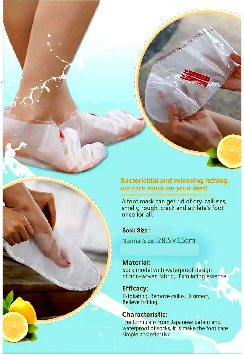 Intense exfoliant Foot Peel Peeling mask Remove Callus and Dead Skin Repair Rough Heel Eliminate Odour Foot soak Socks spa (1 Pair) - NewNest Australia