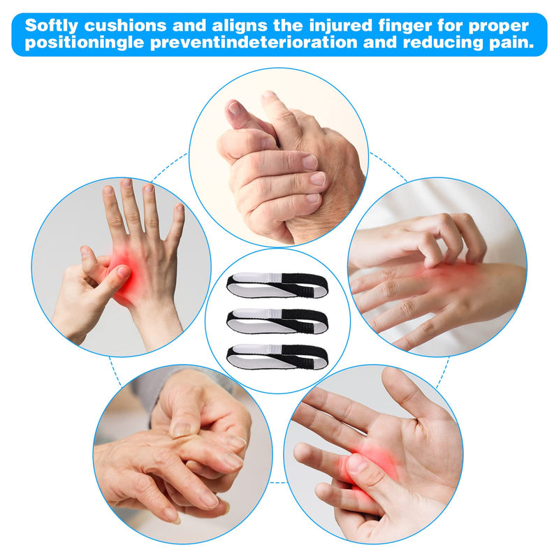 Hejo Trigger Finger Splint, Pack of 10 Finger Brace, Bandage Finger, Adjustable Finger Protection for Middle Finger, Ring Finger, Little Finger - NewNest Australia