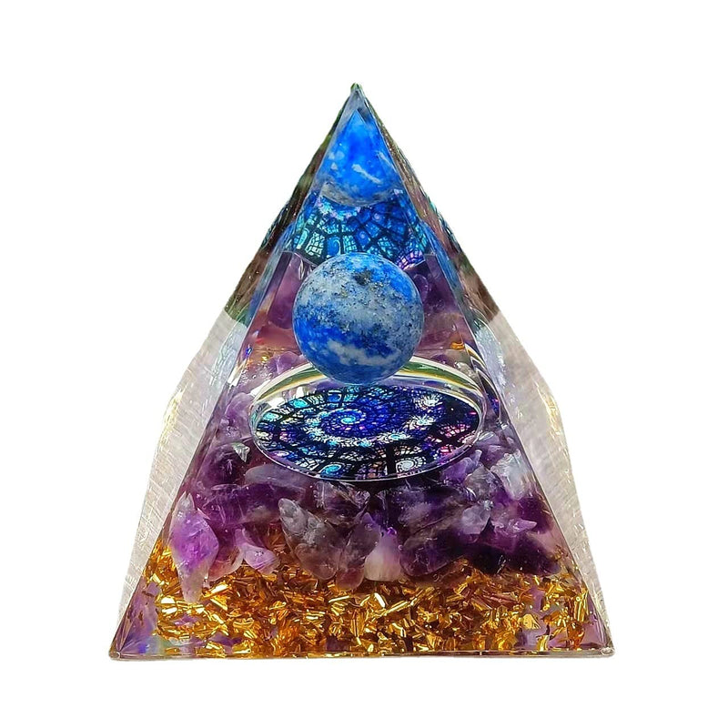 ycyingcheng Crystal Positive Energy Generator Orgonite Pyramid Protection, Energy Protection Chakra Healing Crystals Pyramid for Positive Energy Reiki Supplies Living Room and House Decor Gift P - NewNest Australia
