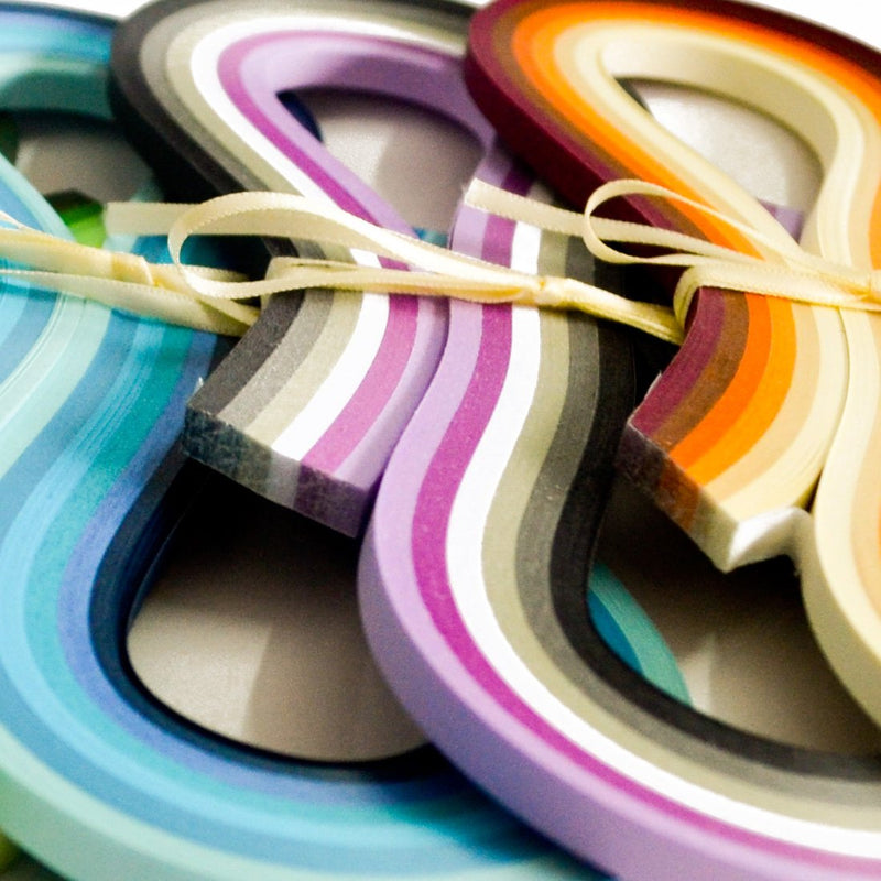 JUYA Multi-Color Quilling Strips Set 720 Strips 36 Colors 54cm Length/Strip Paper Width 3mm - NewNest Australia