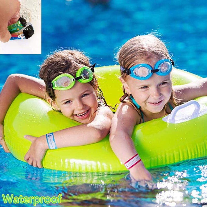 12 pcs Child Safety ID Wristband,ID Safety Wristbands Infobands Bracelets for Kids Child Travel Event Field Trip,Waterproof Kids Safety Bracelet,Anti Lost ID Wristband,Reusable SOS Bracelet for kids - NewNest Australia