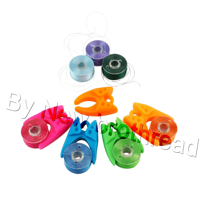New brothread 100pcs Mix NOTIONS (60 Thread Spool Savers + 20 Bobbin Holders + 20 Bobbin Clamps) - Prevent Thread Tails from Unwinding - for Sewing and Embroidery Machine Thread Spools 60+20+20 Pcs - NewNest Australia