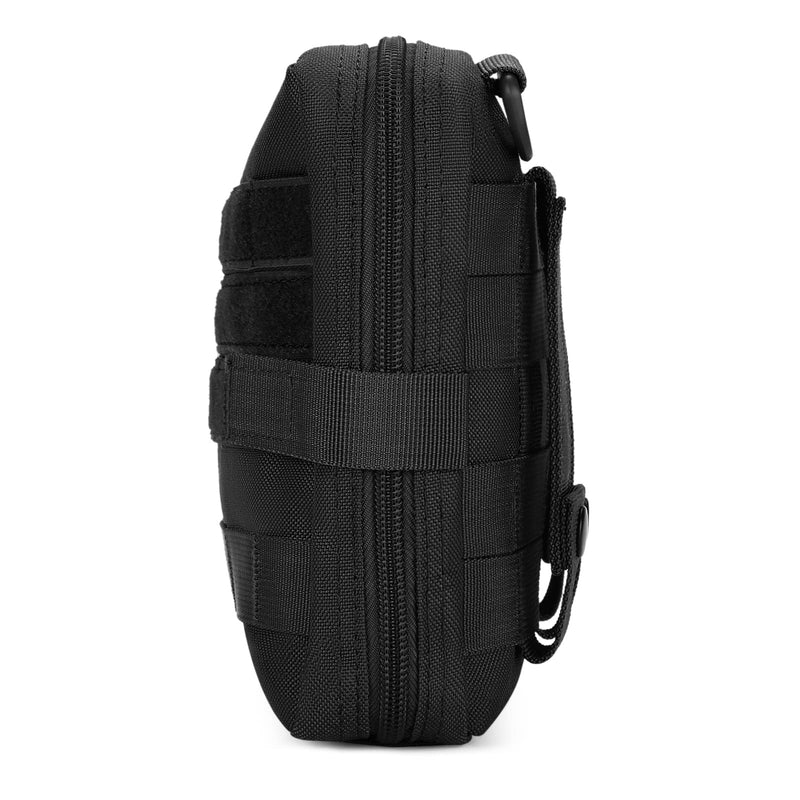 Huntvp Tactical First Aid Kit 1000D Molle Pouch Emergency Survival Gear Bag Backpack Attachment Medical Pocket Tool for Military Camping Outdoor Travel Hiking Camping (Black-L) Black-l - NewNest Australia